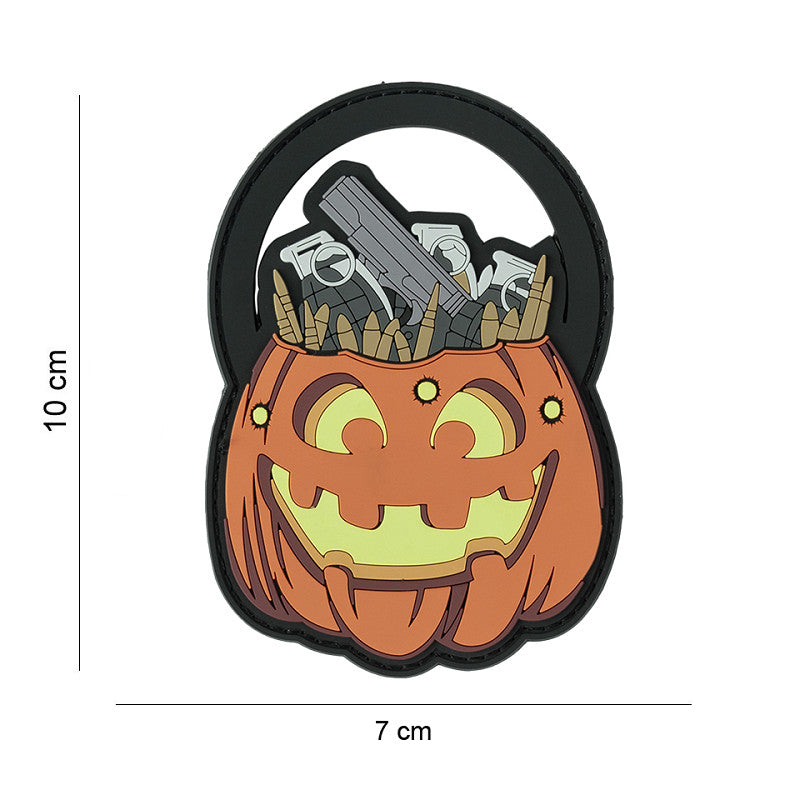 Patch 3D PVC Citrouille armes