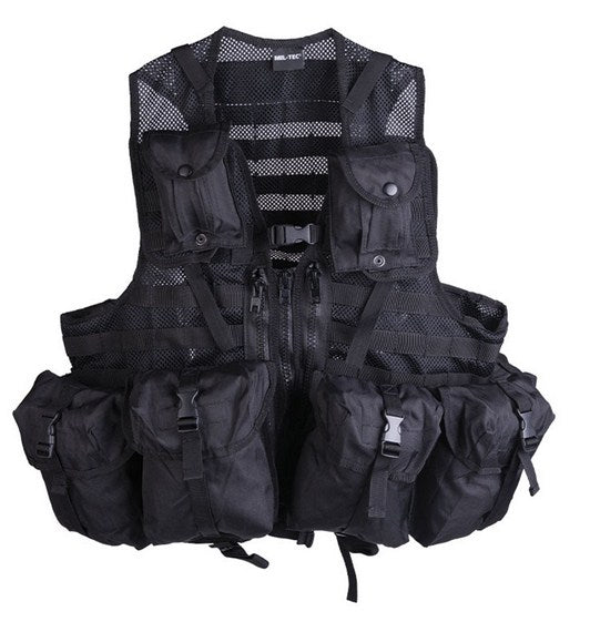 Gilet tactique Noir 8 poches