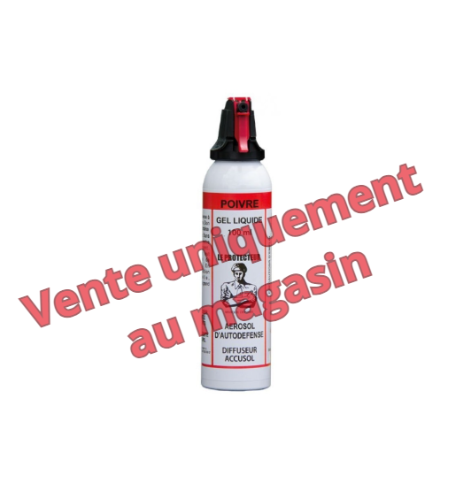Aérosol gel poivre 100ml - Vente uniquement en magasin