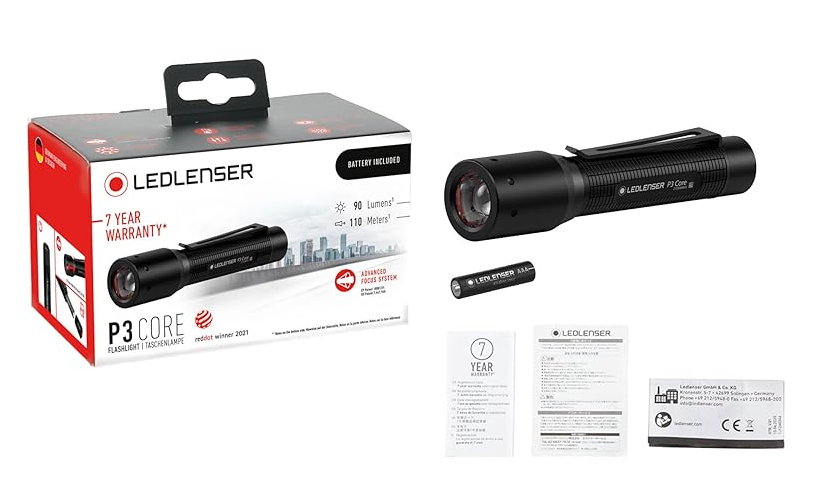 Lampe P3 LED LEDLENSER non rechargeable, 90 lm