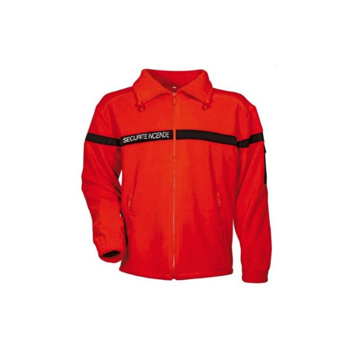 Blouson polaire Sécurité incendie rouge