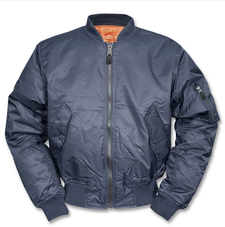 Blouson Bombers MA1 bleu