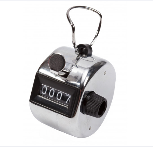 Compteur manuel métallique