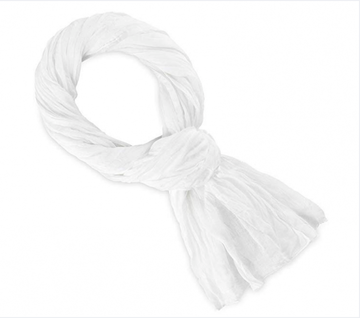 Chèche uni blanc
