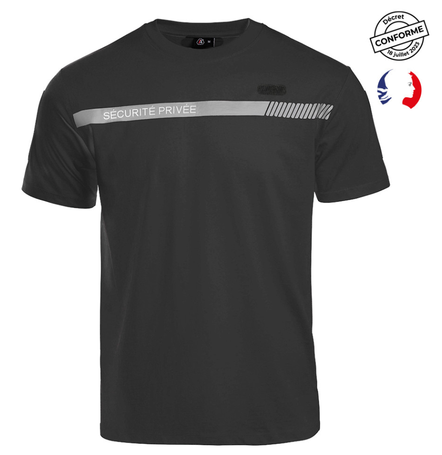 T-shirt SÉCU-ONE Sécurité Privée noir
