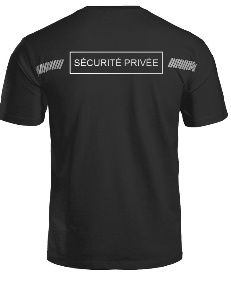 T-shirt SÉCU-ONE Sécurité Privée noir