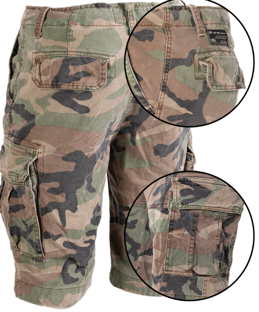 Short Camo 100% coton