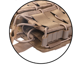 Pochette Chargeur Double Open beige