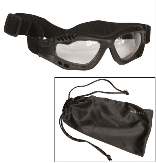 Lunette commando verre clair