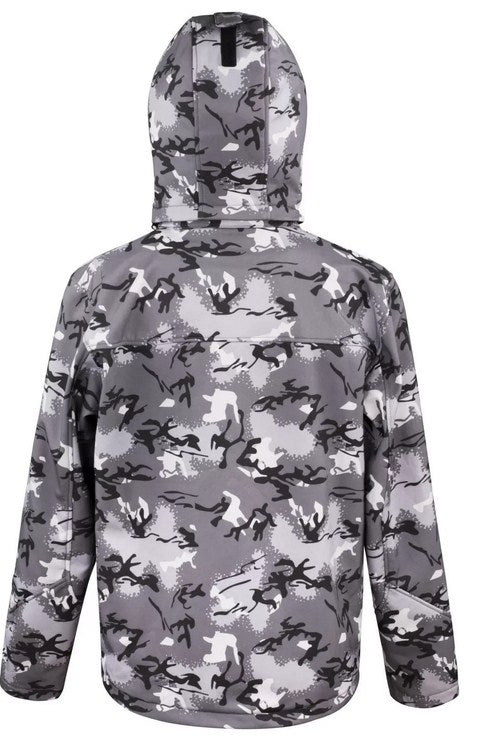 Veste softshell camo neige
