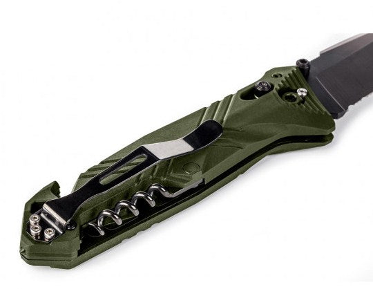 Couteau de poche Cac® serration PA6 vert - vente uniquement en magasin