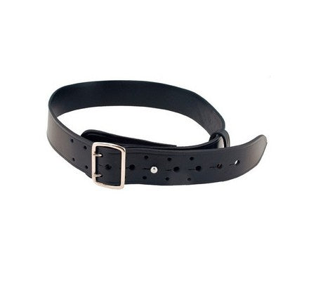 Ceinturon cuir noir boucle argent