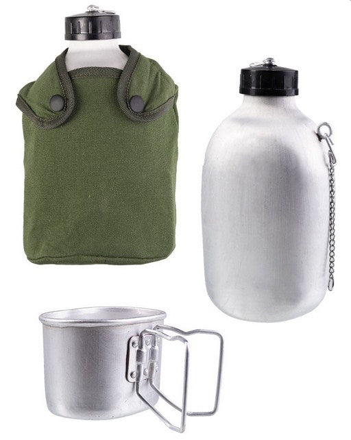 Gourde avec quart et housse