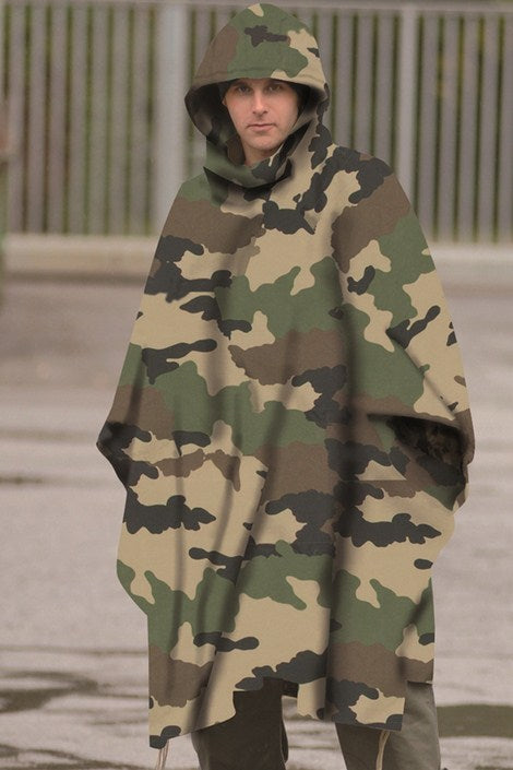 Poncho pluie Rip Stop Cam ce