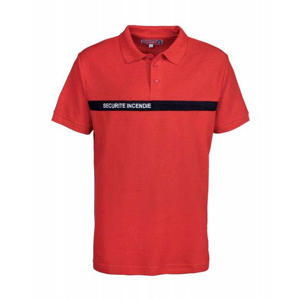 Polo Sécurité Incendie rouge