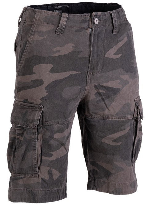 Short dark camo 100% coton