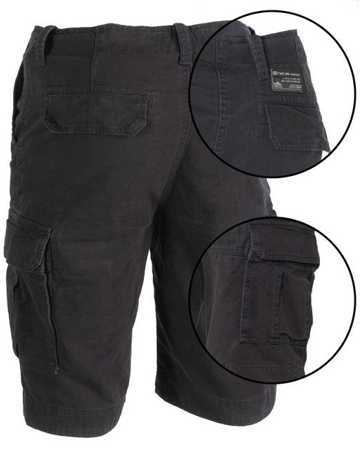 Short noir 100% coton