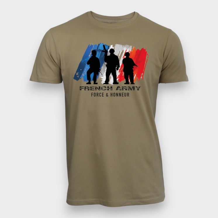 T-shirt French Army F&H Beige