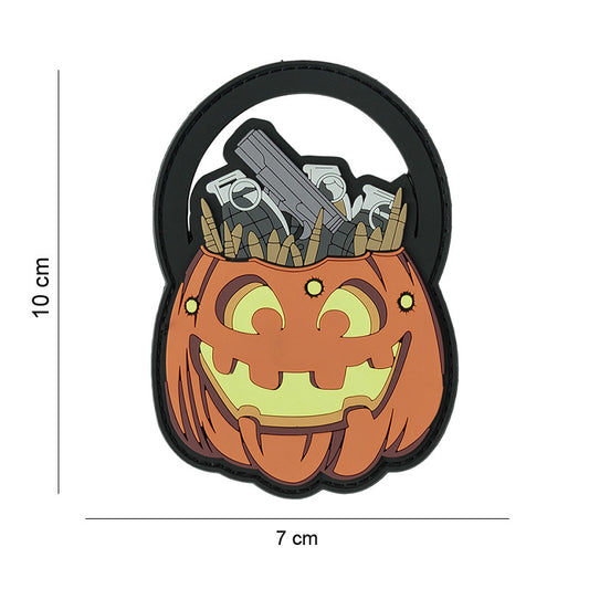 Patch 3D PVC Citrouille armes