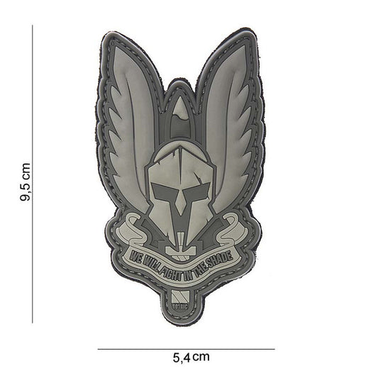 Patch 3D PVC Spartan grey