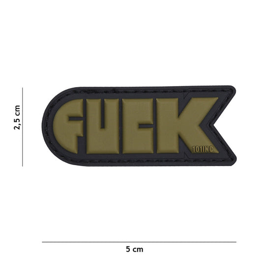 Patch 3D PVC FUCK vert