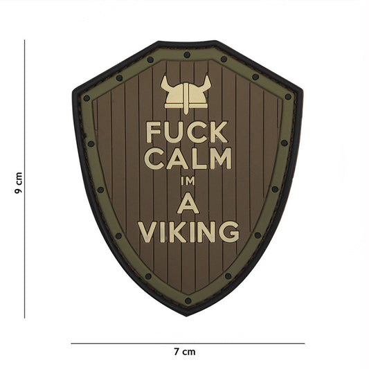 Patch 3D PVC Fuck Calm I'm a viking