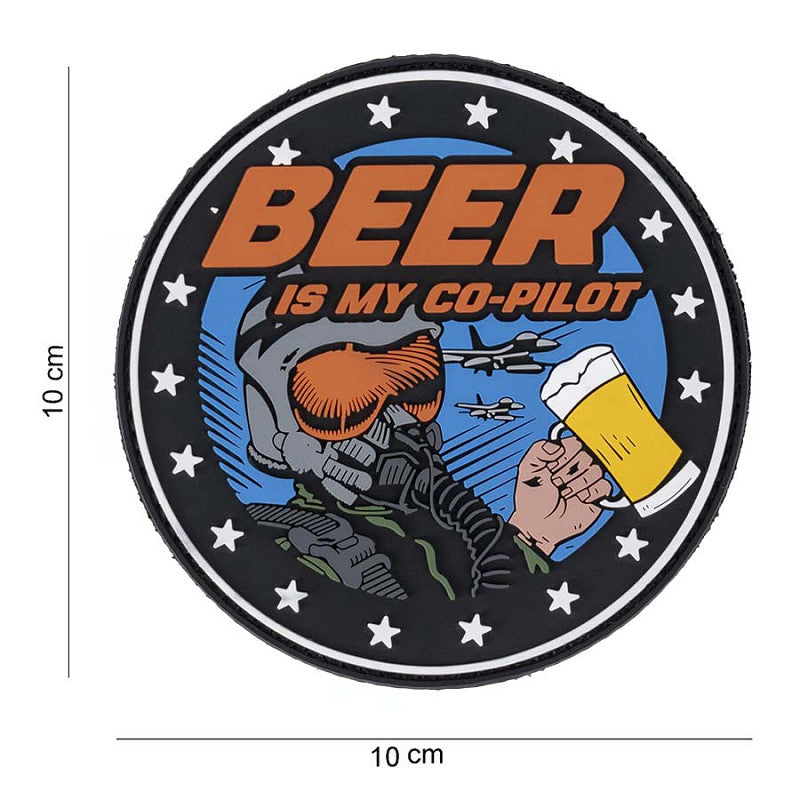 Patch 3D PVC Beer is my Co-pilot