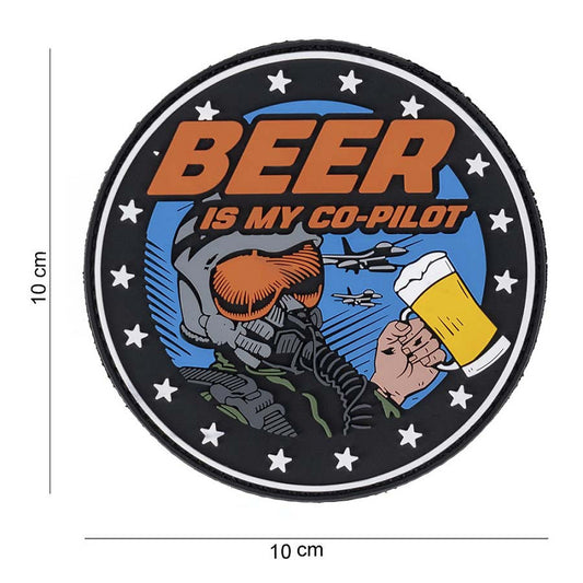Patch 3D PVC Beer is my Co-pilot