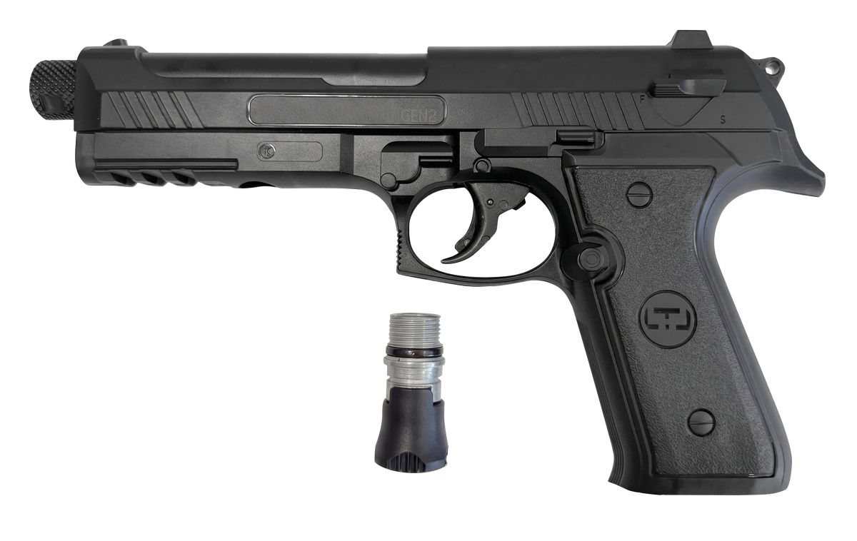 PACK PISTOLET ALFA 1.5 18 joules GENII NOIR CAL 50+ 25 X-REY