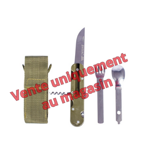 Couteau de poche multifonctions Bivouac® - vente uniquement au magasin