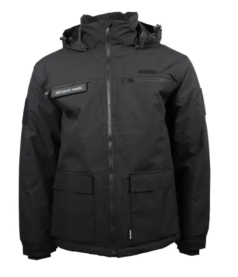 Blouson Sécurité Privée Noir GK SAFETEK