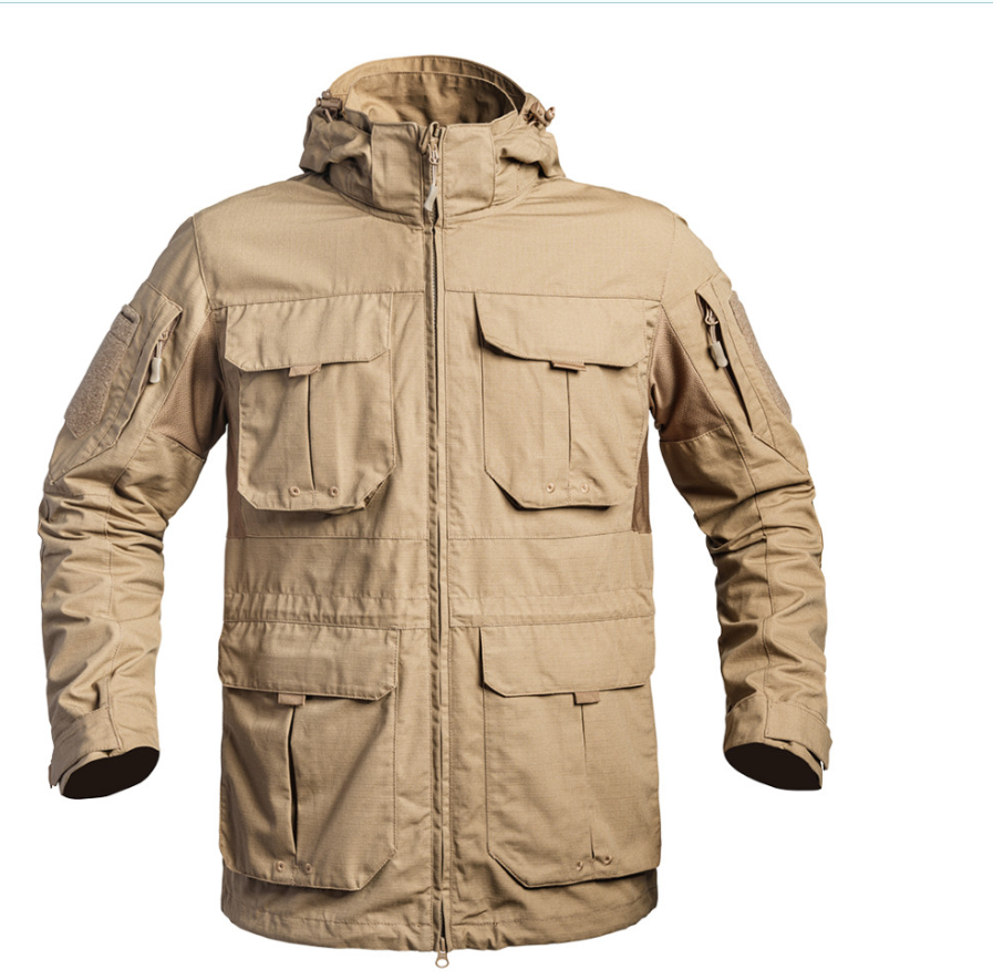 Veste longue Fighter beige / tan