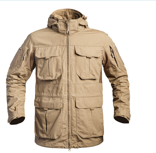 Veste longue Fighter beige / tan