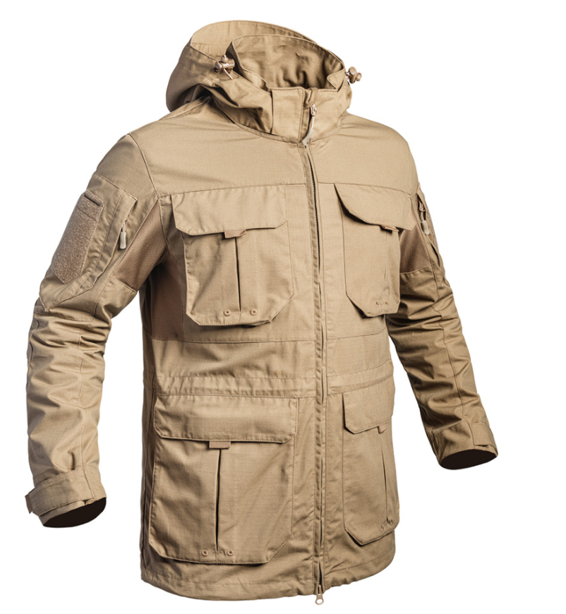 Veste longue Fighter beige / tan