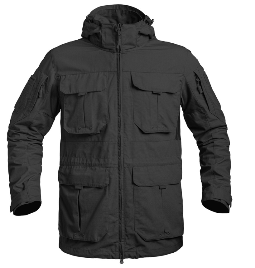 Veste longue Fighter Noire