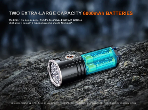 Fenix LR35R Pro - Lampe de recherche super lumineuse - 10000 LUMENS