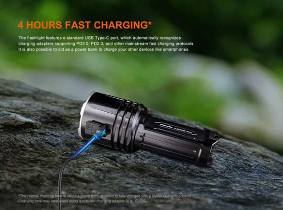 Fenix LR35R Pro - Lampe de recherche super lumineuse - 10000 LUMENS