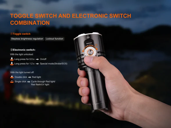 Fenix LR35R Pro - Lampe de recherche super lumineuse - 10000 LUMENS