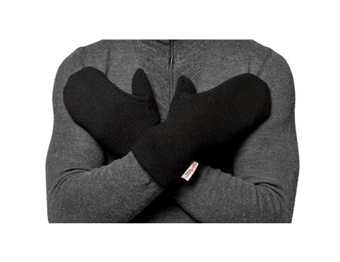 Moufles laine merinos 400 noires