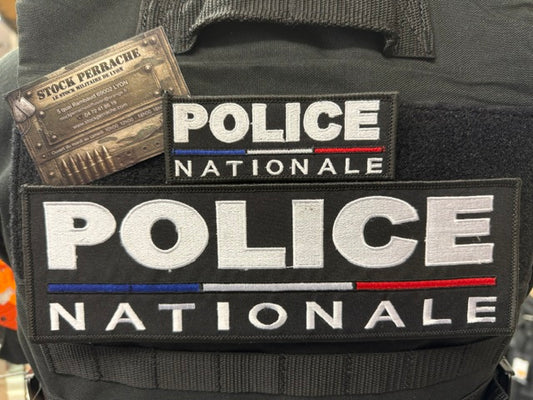 Jeu Bandeaux Police basse visibilité noir BBR (Carte pro obligatoire)