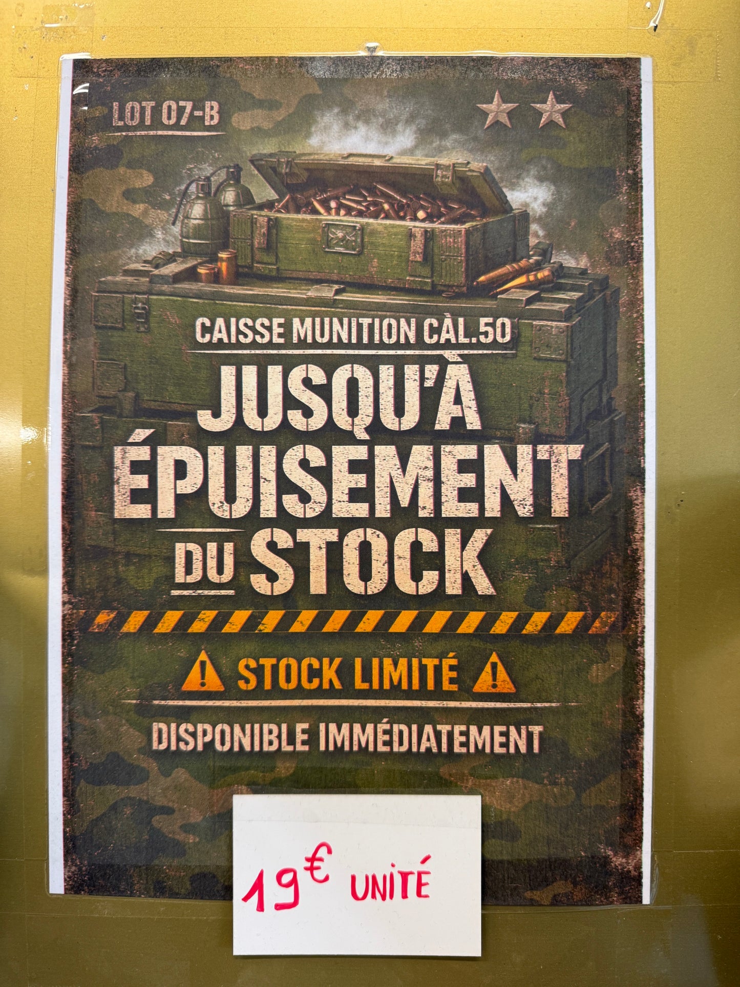 Caisse munition Calibre 50 Surplus