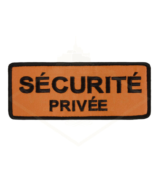 Brassard Sécurité Privée orange velcro