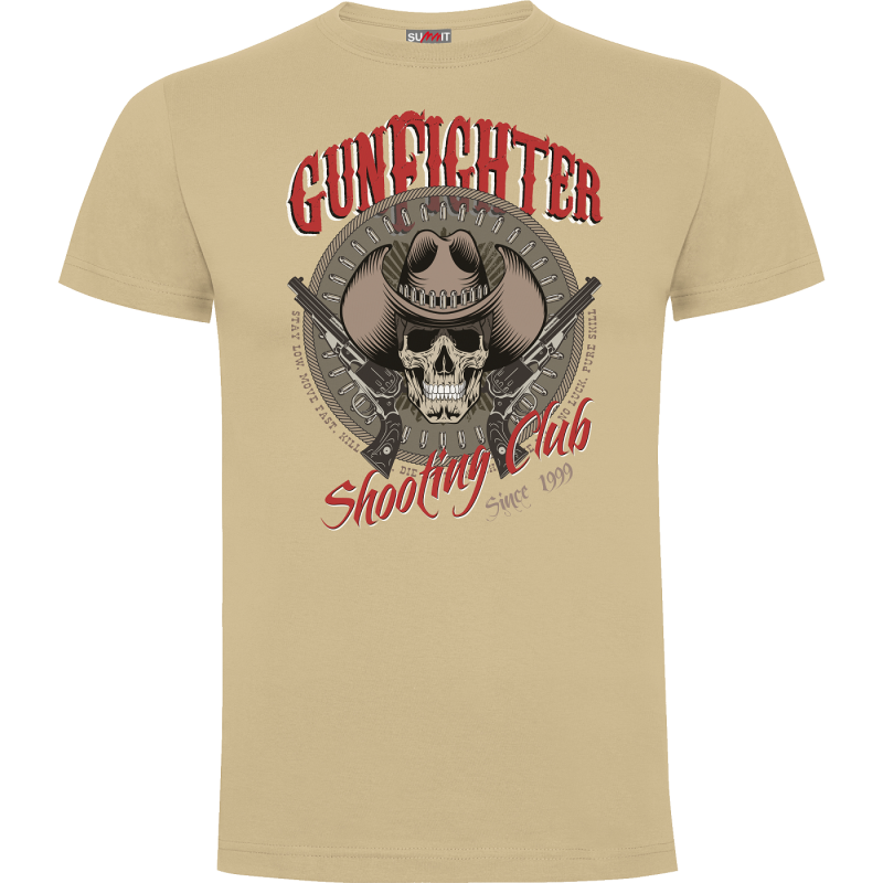 Tee-shirt beige Gunfighter