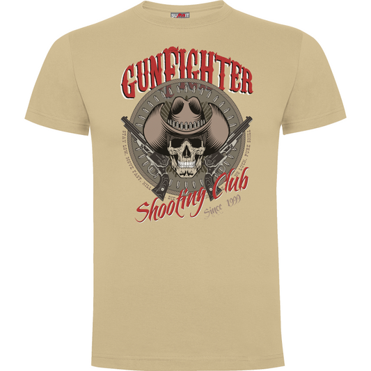 Tee-shirt beige Gunfighter