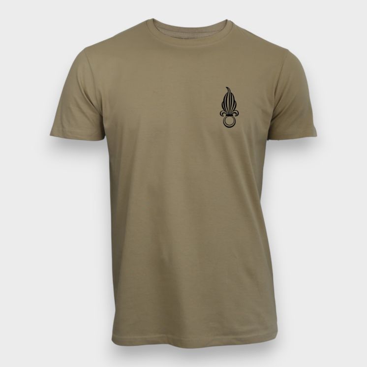 T-shirt 190g Légion Etrangère Liseré Coyote