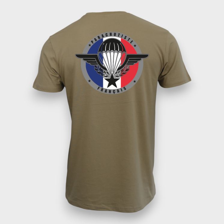 T-shirt Parachutiste France Coyote