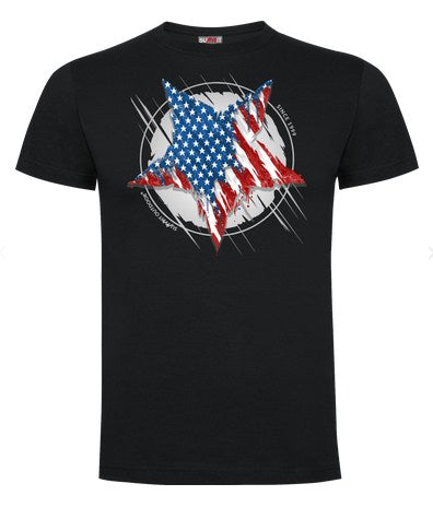 Tee shirt noir Etoile US